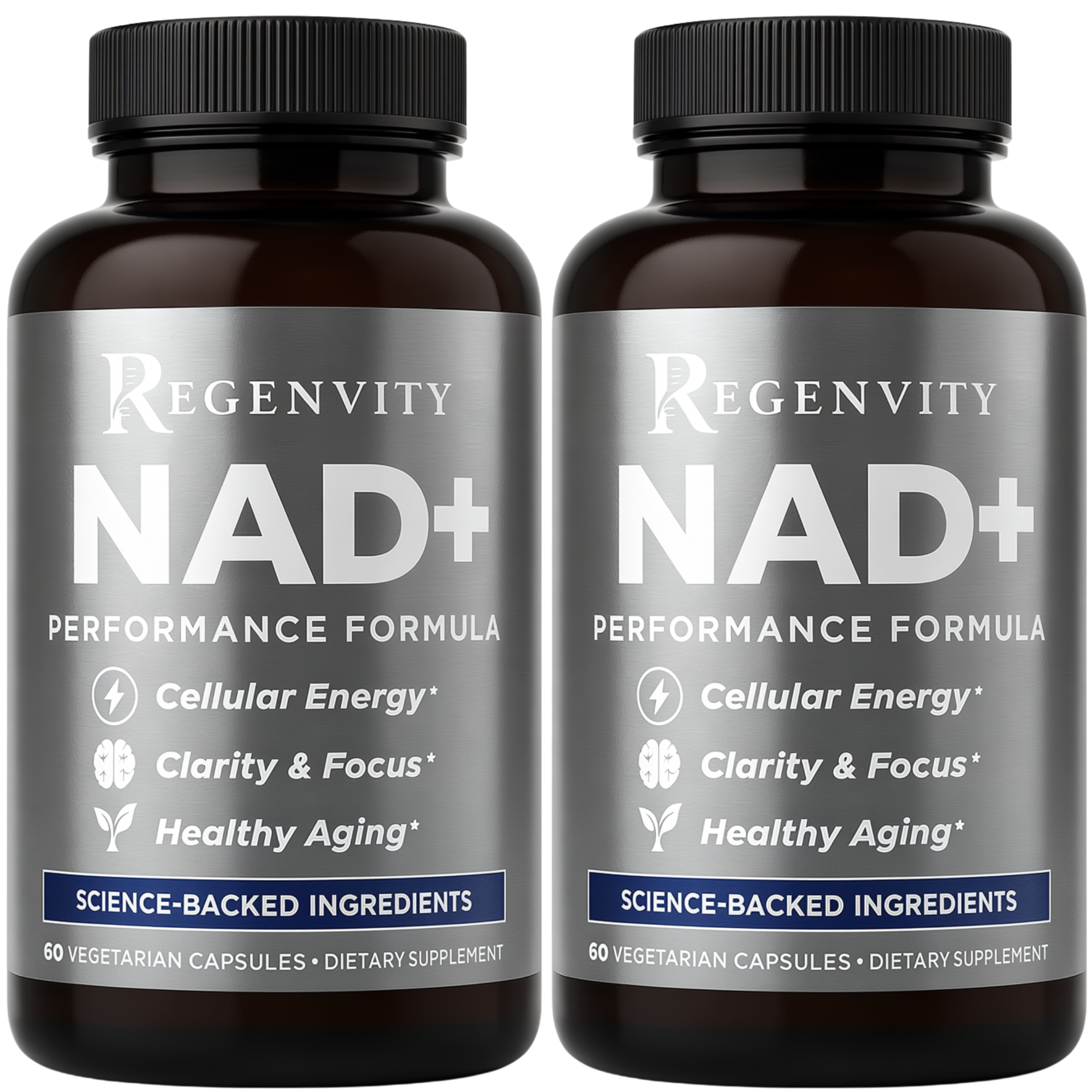 Regenvity NAD+ Performance Formula – Cellular Energy, Clarity & Focus, Healthy Aging Supplement – 60 Vegan Capsules for Active Adults